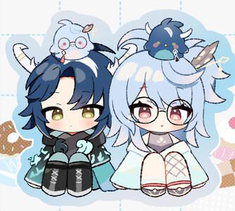 art by @yuyuzu22 Skeb